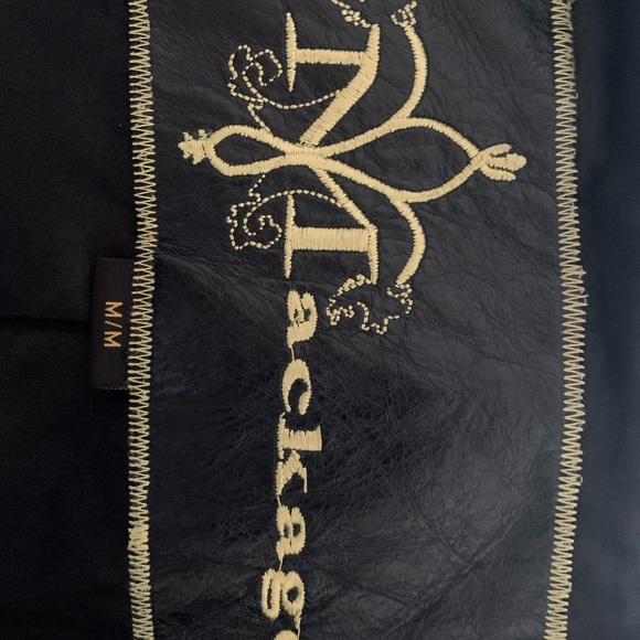 Black Mackage jacket with leather detailing. Size Medium. - Picture 5 of 7